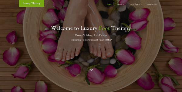 New website for local business - Luxury Foot Therapy image